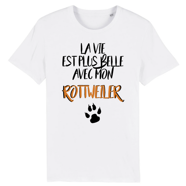 t-shirt unisexe bio rottweiler