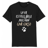 t-shirt noir bio cane corso